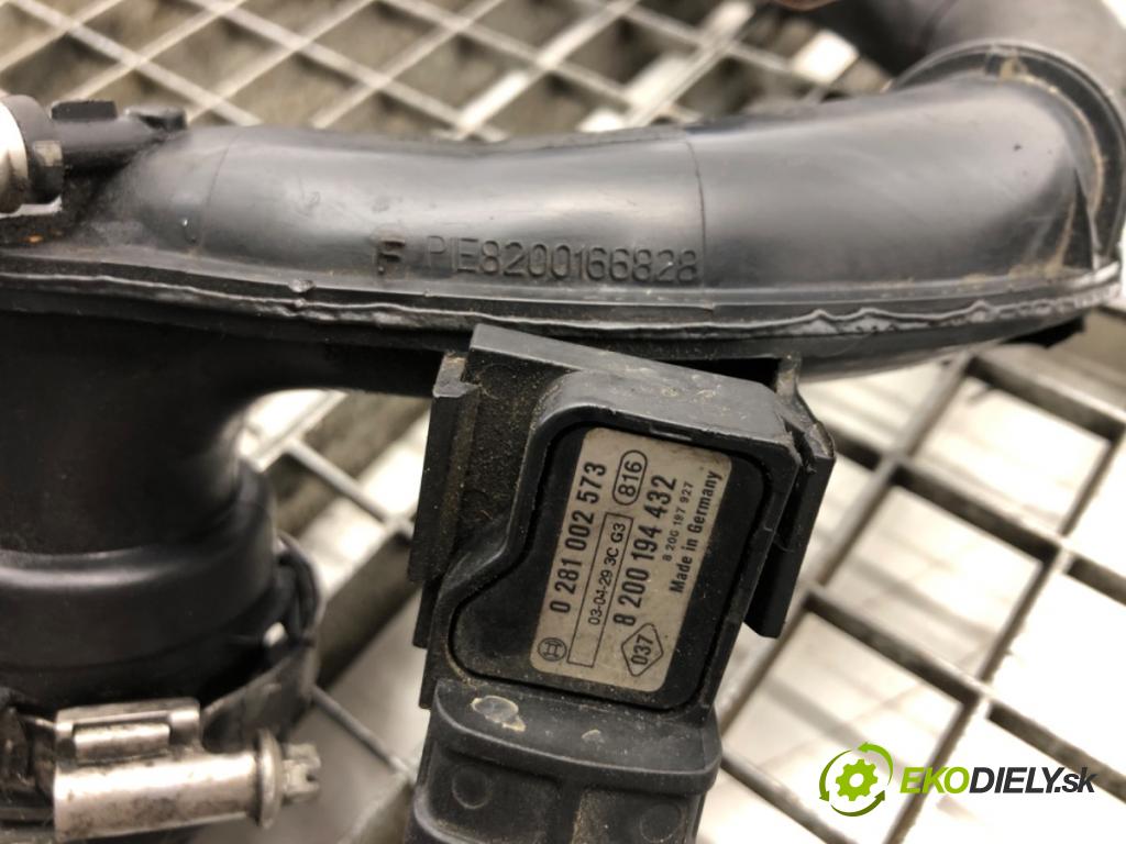 RENAULT MEGANE II (BM0/1_, CM0/1_) 2001 - 2012    1.5 dCi (BM0F, BM0T, BM2B, CM0F, CM0T) 60 kW [82 K  Rúra hadice trubka vzduchu 8200166828 8200194432 (Hadice chlazení vzduchu)