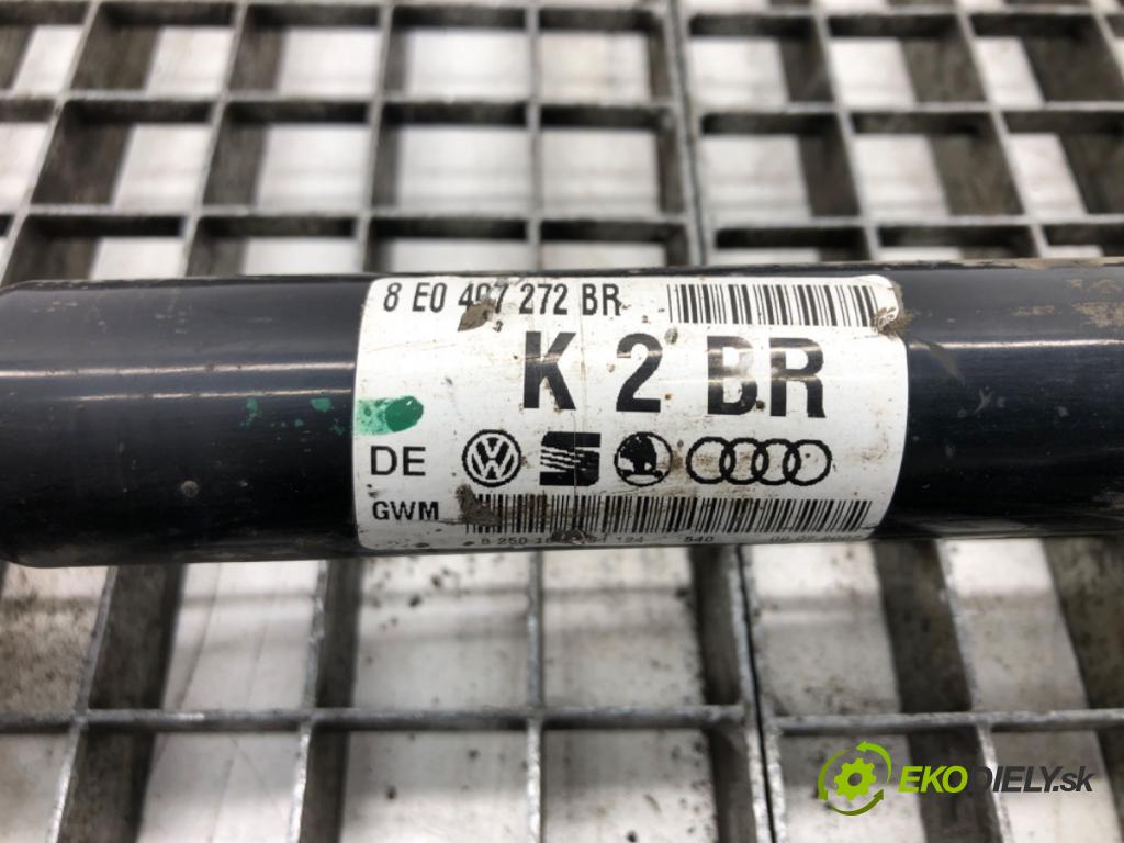 AUDI A4 B7 (8EC) 2004 - 2008    2.7 TDI 132 kW [180 KM] olej napędowy 2006 - 2008  Poloos pravá 8E0407272BR (Poloosy)