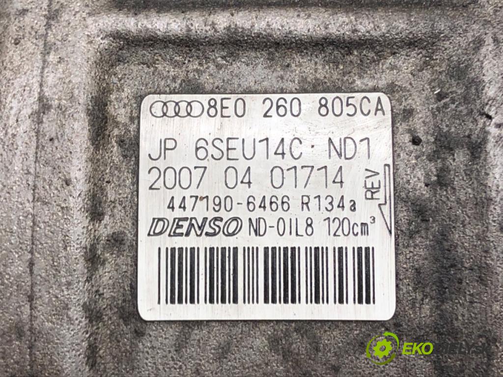AUDI A4 B7 (8EC) 2004 - 2008    2.7 TDI 132 kW [180 KM] olej napędowy 2006 - 2008  Kompresor klimatizácie 8E0260805CA (Kompresory klimatizácie)