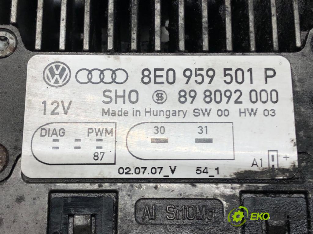 AUDI A4 B7 (8EC) 2004 - 2008    2.7 TDI 132 kW [180 KM] olej napędowy 2006 - 2008  modul řídící jednotka ventilátoru 8E0959501P (Ostatní)