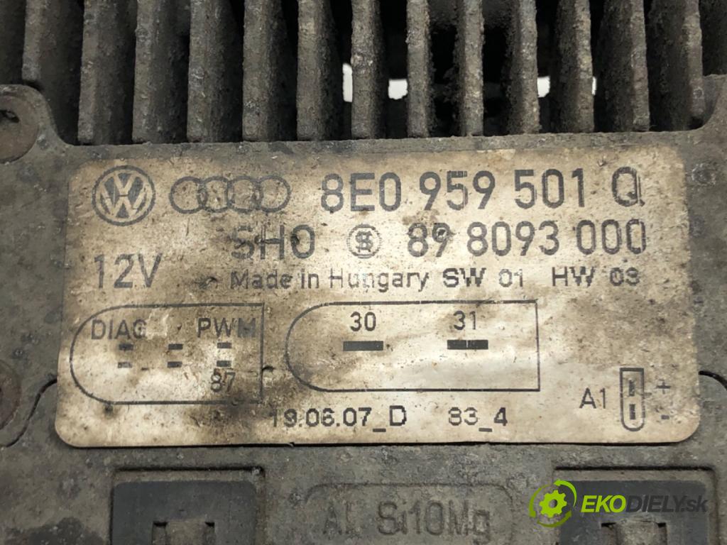 AUDI A4 B7 (8EC) 2004 - 2008    2.7 TDI 132 kW [180 KM] olej napędowy 2006 - 2008  Modul Riadiaca jednotka ventilátora 8E0959501Q (Ostatné)