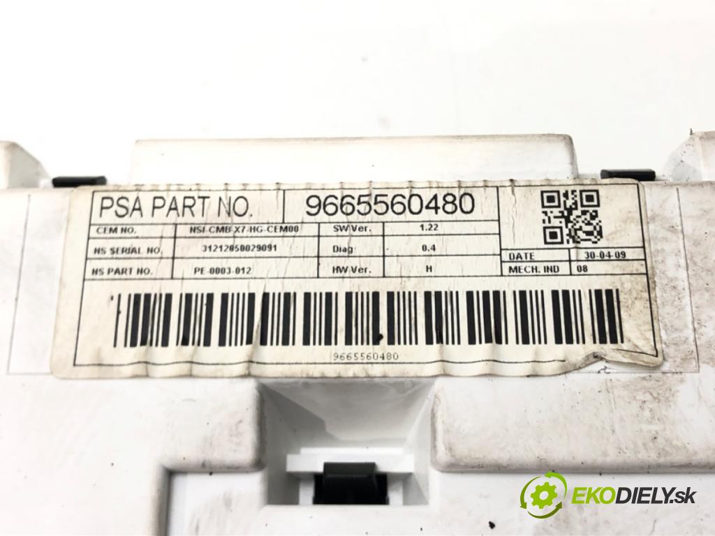 CITROEN C5 III (RD_) 2008 - 2022    2.0 HDi (RDRHDA) 100 kW [136 KM] olej napędowy 200  Prístrojovka 9665560480 (Prístrojové dosky, displeje)
