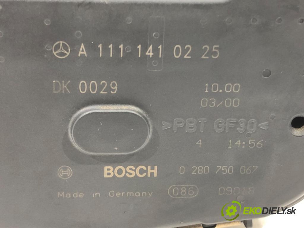 MERCEDES-BENZ KLASA C (W203) 2000 - 2007    C 180 (203.035) 95 kW [129 KM] benzyna 2000 - 2002  Škrtiaca klapka A1111410225 (Škrtiace klapky)