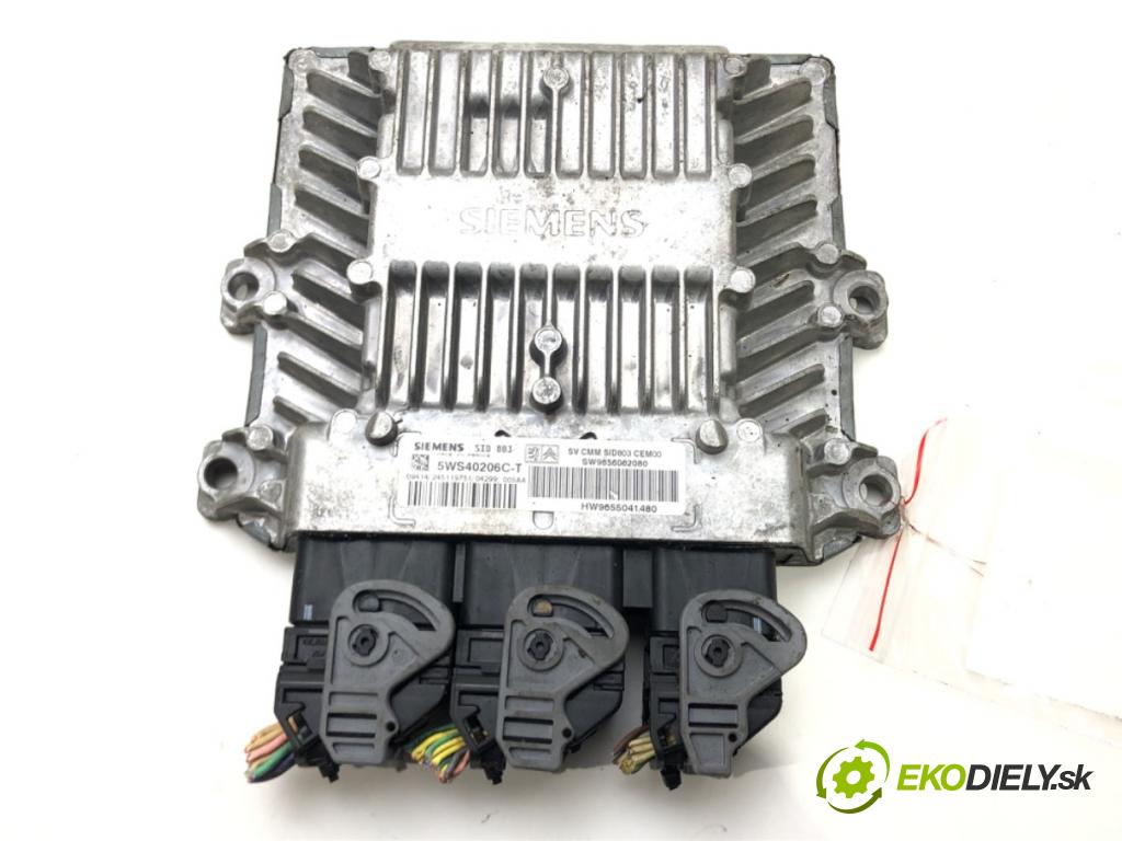 PEUGEOT 407 SW (6E_) 2004 - 2011    2.0 HDi 93 kW [126 KM] olej napędowy 2004 - 2007  riadiaca jednotka Motor 5WS40206C-T (Riadiace jednotky)