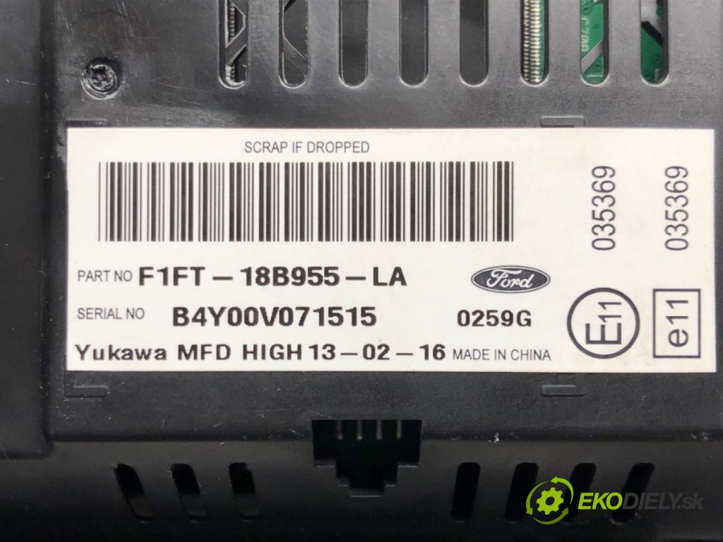 FORD FOCUS III 2010 - 2022    1.5 TDCi 70 kW [95 KM] olej napędowy 2014 - 2017  Dislpej F1FT-18B955-LA (Prístrojové dosky, displeje)