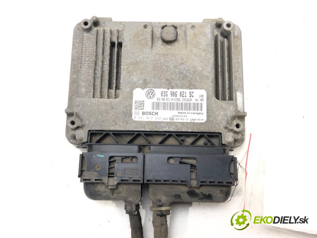 SEAT LEON (1P1) 2005 - 2013    1.9 TDI 77 kW [105 KM] olej napędowy 2005 - 2010  riadiaca jednotka Motor 03G906021SC (Riadiace jednotky)