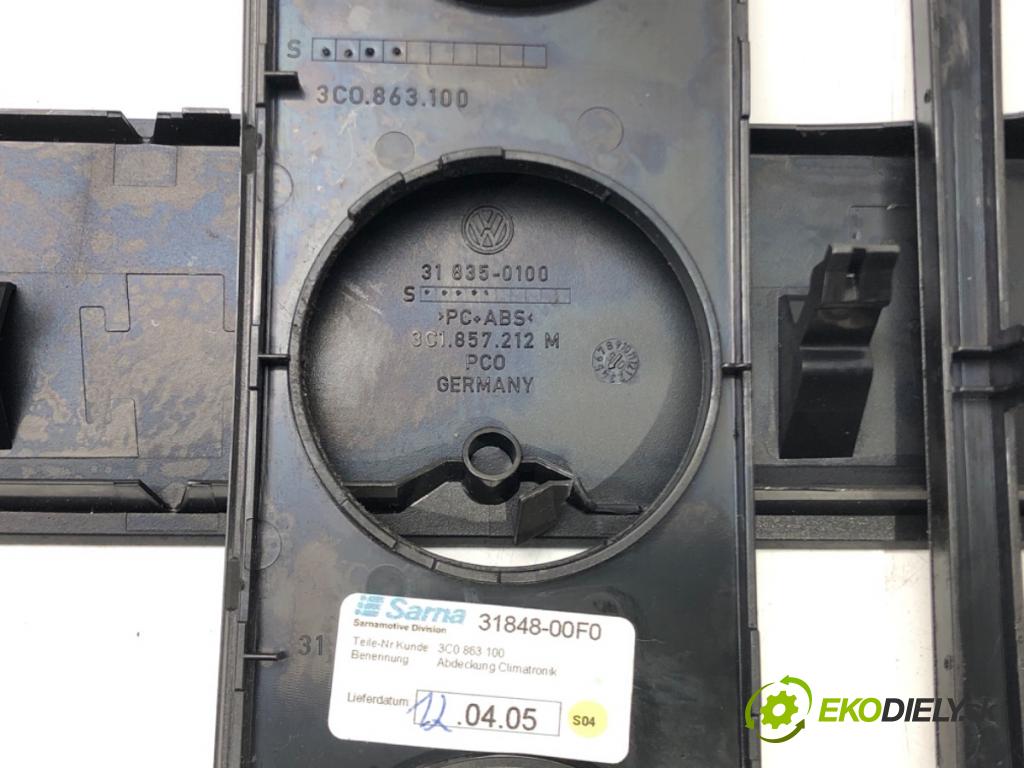 VW PASSAT B6 (3C2) 2005 - 2010    2.0 TDI 103 kW [140 KM] olej napędowy 2005 - 2009  lišty kryt interiéru