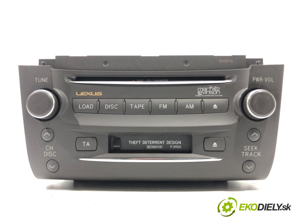 LEXUS GS (_S19_) 2005 - 2012    300 (GRS190_) 183 kW [249 KM] benzyna 2005 - 2011  RADIO 86120-30D30 (Audio zariadenia)