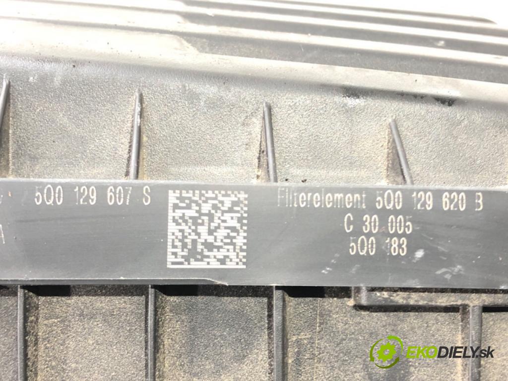 VW GOLF VAN VII Variant (BA5) 2013 - 2017    1.6 TDi BlueMotion 77 kW [105 KM] olej napędowy 20  Obal filtra vzduchu 5Q0129607S (Obaly filtrov vzduchu)