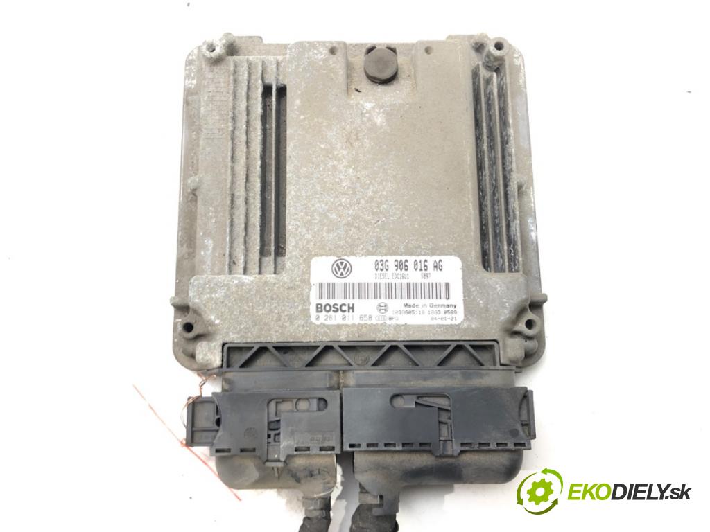 SKODA OCTAVIA II (1Z3) 2004 - 2013    1.9 TDI 77 kW [105 KM] olej napędowy 2004 - 2010  riadiaca jednotka Motor 03G906016AG (Riadiace jednotky)