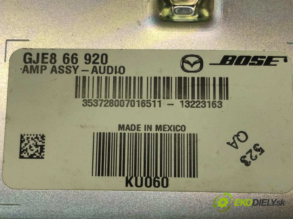 MAZDA 6 sedan (GJ, GL) 2012 - 2022    2.0 (GJEFP) 121 kW [165 KM] benzyna 2013 - 2022  Zosilňovač GJE866920 (Zosilňovače)