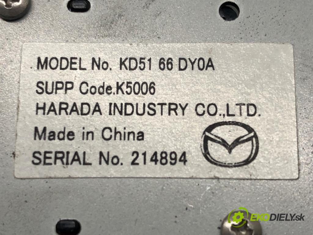 MAZDA 6 sedan (GJ, GL) 2012 - 2022    2.0 (GJEFP) 121 kW [165 KM] benzyna 2013 - 2022  Zosilňovač Antenní: KD5166DY0A (Zosilňovače)