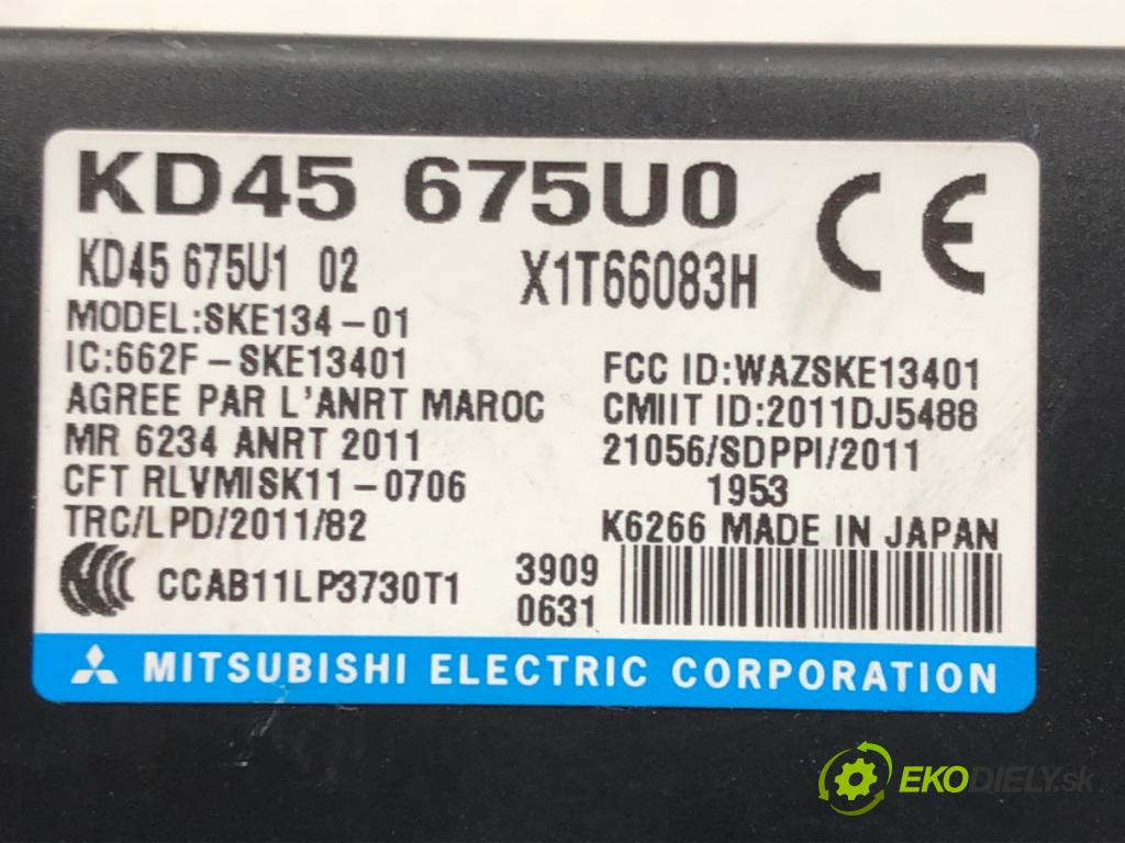 MAZDA 6 sedan (GJ, GL) 2012 - 2022    2.0 (GJEFP) 121 kW [165 KM] benzyna 2013 - 2022  Modul Riadiaca jednotka KD45675U0 (Ostatné)