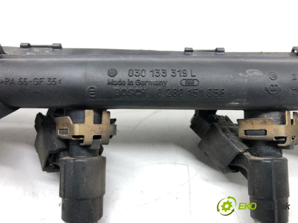 VW LUPO I (6X1, 6E1) 1998 - 2005    1.0 37 kW [50 KM] benzyna 1998 - 2000  Lišta vstrekovacia Vstrekovacie ventily 0280155731 (Vstrekovacie lišty)