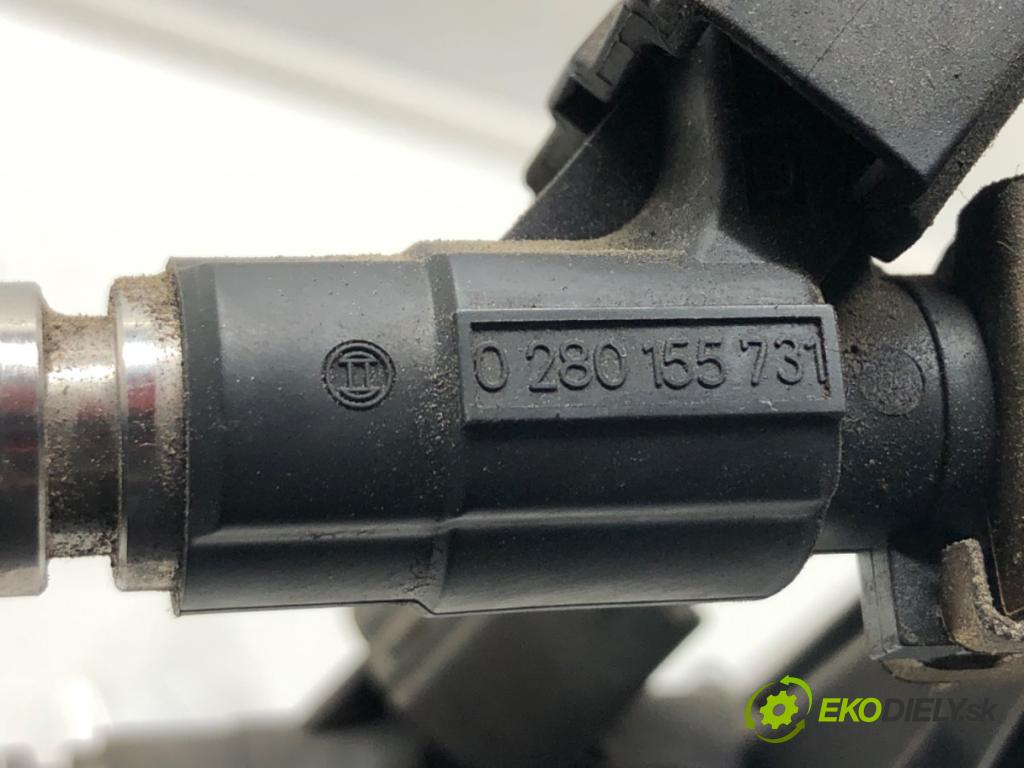 VW LUPO I (6X1, 6E1) 1998 - 2005    1.0 37 kW [50 KM] benzyna 1998 - 2000  Lišta vstrekovacia Vstrekovacie ventily 0280155731 (Vstrekovacie lišty)