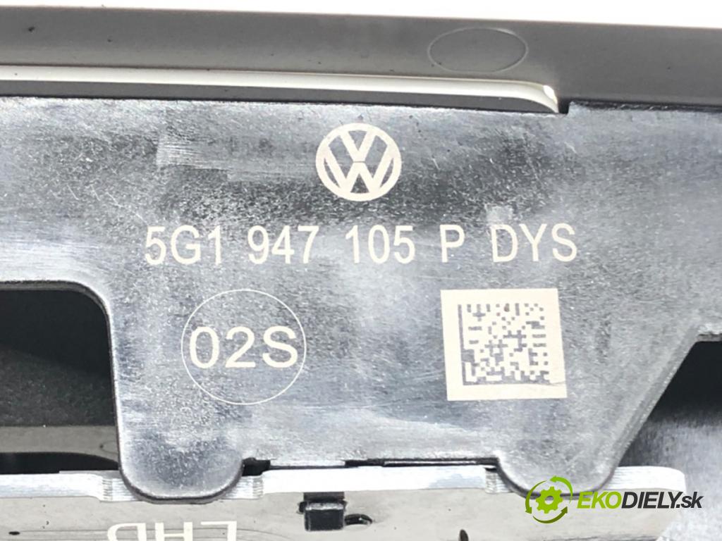 VW GOLF VII (5G1, BQ1, BE1, BE2) 2012 - 2022    1.6 TDI 77 kW [105 KM] olej napędowy 2012 - 2017  světlo stropní 5G1947105P (Osvětlení interiéru)