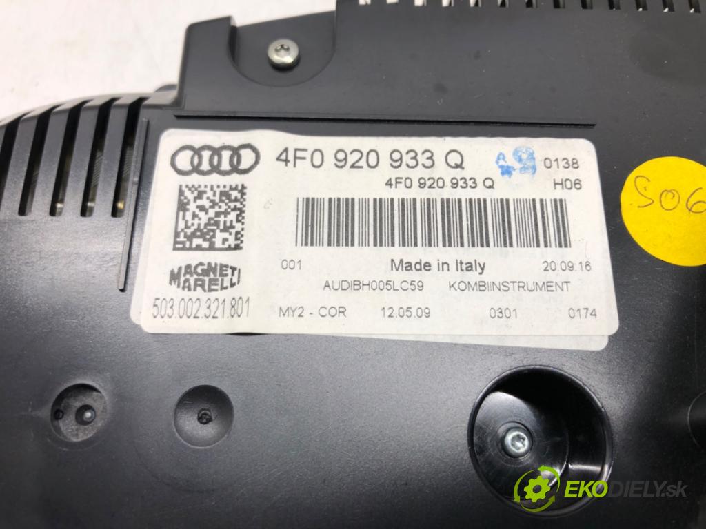 AUDI A6 C6 Avant (4F5) 2004 - 2011    2.0 TDI 125 kW [170 KM] olej napędowy 2008 - 2011  Prístrojovka 4F0920933Q (Prístrojové dosky, displeje)