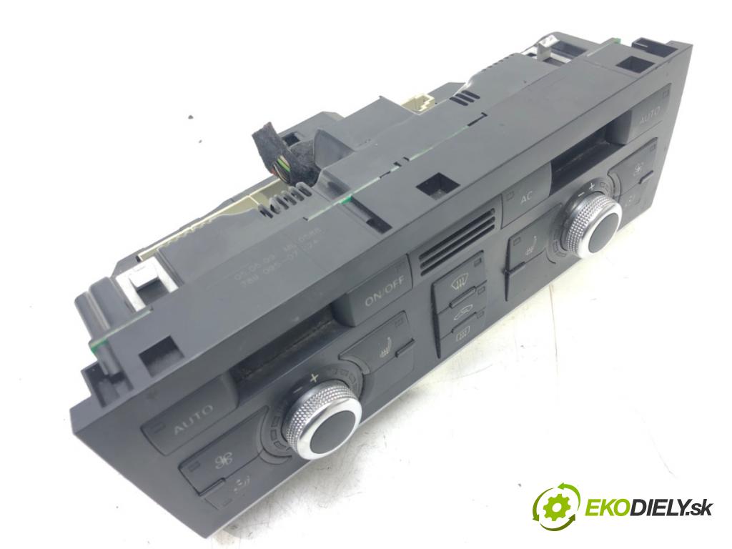 AUDI A6 C6 Avant (4F5) 2004 - 2011    2.0 TDI 125 kW [170 KM] olej napędowy 2008 - 2011  Panel ovládania kúrenia 4F1820043AL (Prepínače, spínače, tlačidlá a ovládače kúrenia)