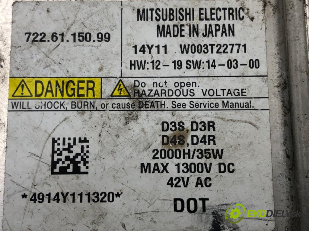 AUDI A6 C6 Avant (4F5) 2004 - 2011    2.0 TDI 125 kW [170 KM] olej napędowy 2008 - 2011  Menič XENON 7226115099 (Riadiace jednotky xenónu)