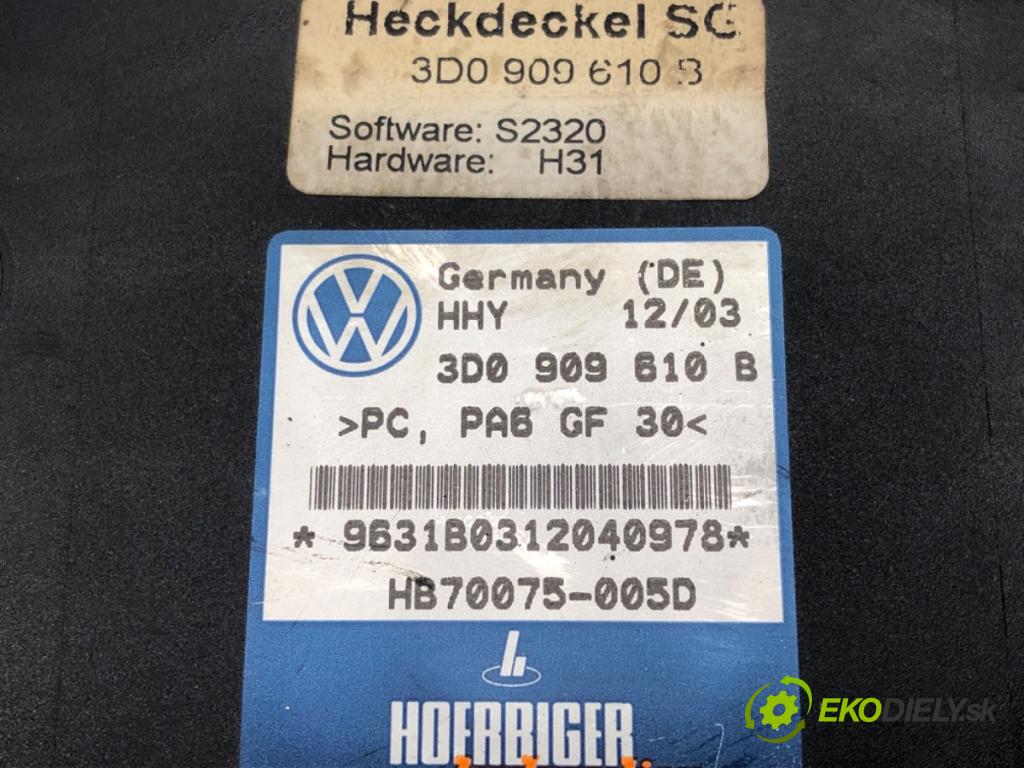 VW PHAETON (3D1, 3D2, 3D3, 3D4, 3D6, 3D7, 3D8, 3D9) 2002 - 2016    4.2 V8 4motion 246 kW [335 KM] benzyna 2003 - 2016  Modul dverí 3D0909610B