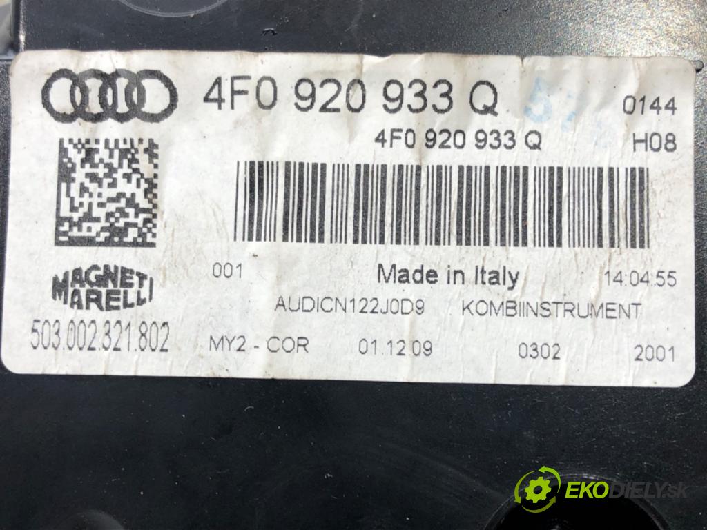 AUDI A6 C6 Avant (4F5) 2004 - 2011    2.7 TDI 140 kW [190 KM] olej napędowy 2008 - 2011  Prístrojovka 4F0920933Q (Prístrojové dosky, displeje)