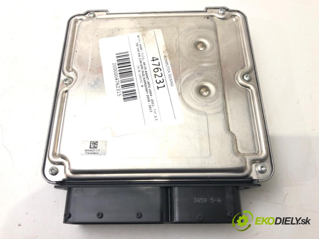 AUDI A6 C6 Avant (4F5) 2004 - 2011    2.7 TDI 140 kW [190 KM] olej napędowy 2008 - 2011  riadiaca jednotka Motor 4F0907401E (Riadiace jednotky)