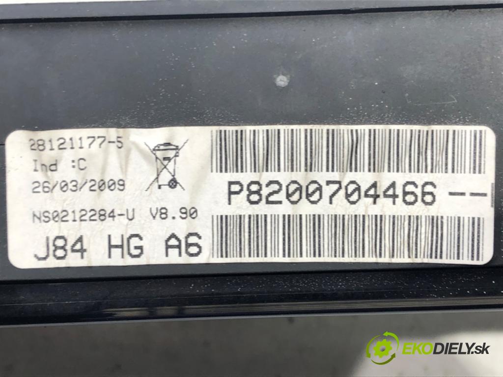 RENAULT SCÉNIC II (JM0/1_) 2003 - 2010    1.9 dCi (JM0G, JM12, JM1G, JM2C) 88 kW [120 KM] ol  Prístrojovka P8200704466 (Prístrojové dosky, displeje)