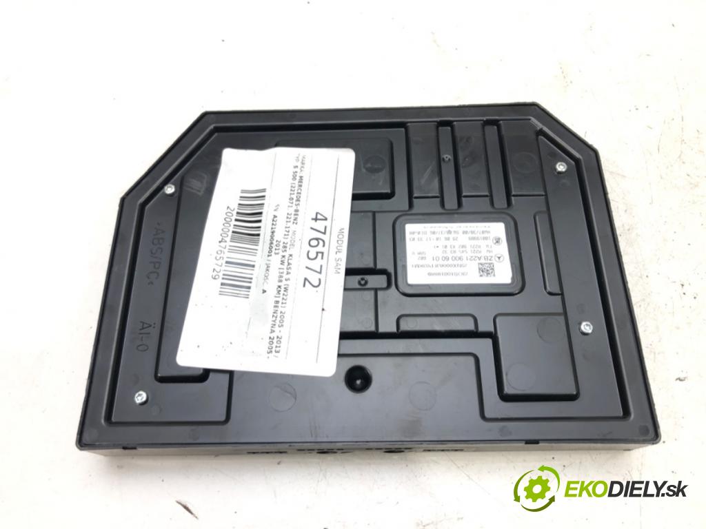 MERCEDES-BENZ KLASA S (W221) 2005 - 2013    S 500 (221.071, 221.171) 285 kW [388 KM] benzyna 2  Modul SAM A2219006001 (Ostatné)