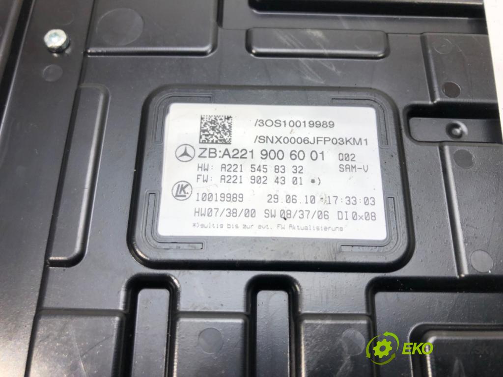 MERCEDES-BENZ KLASA S (W221) 2005 - 2013    S 500 (221.071, 221.171) 285 kW [388 KM] benzyna 2  Modul SAM A2219006001 (Ostatné)