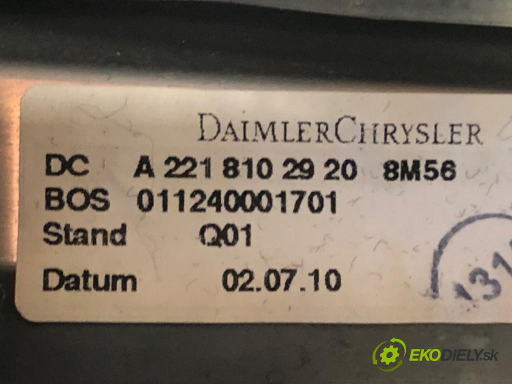 MERCEDES-BENZ KLASA S (W221) 2005 - 2013    S 500 (221.071, 221.171) 285 kW [388 KM] benzyna 2  Roleta zad okna A2218102920 A2216904149 (Ostatné)