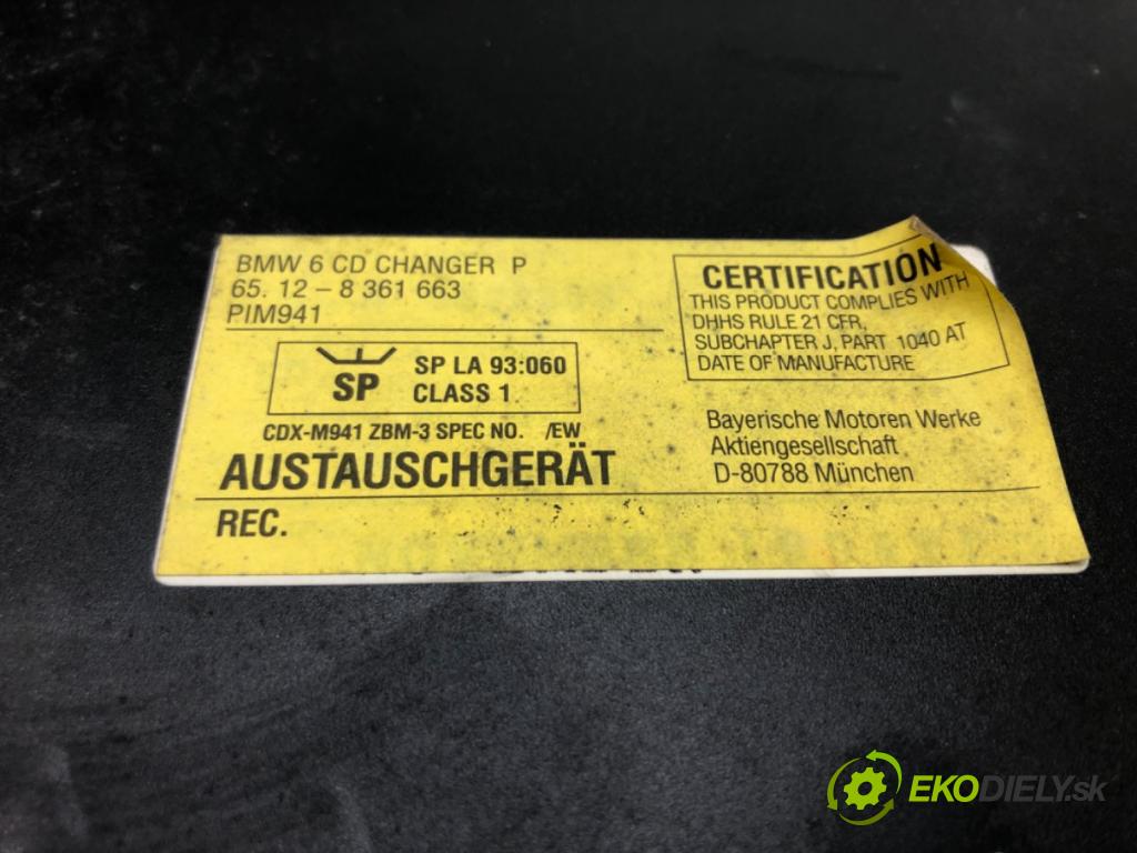 BMW 7 (E38) 1994 - 2001    728 i, iL 142 kW [193 KM] benzyna 1995 - 2001  Menič CD 8361663 (CD meniče)