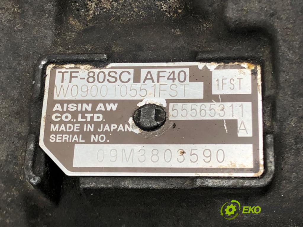 OPEL ASTRA J (P10) 2009 - 2015    2.0 CDTI (68) 118 kW [160 KM] olej napędowy 2009 -  Prevodovka 55565311 (Prevodovky)