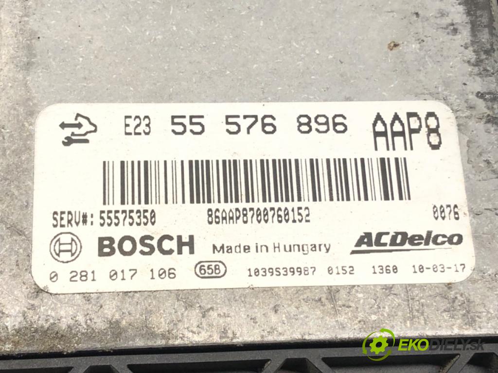 OPEL ASTRA J (P10) 2009 - 2015    2.0 CDTI (68) 118 kW [160 KM] olej napędowy 2009 -  riadiaca jednotka Motor 55576896 (Riadiace jednotky)