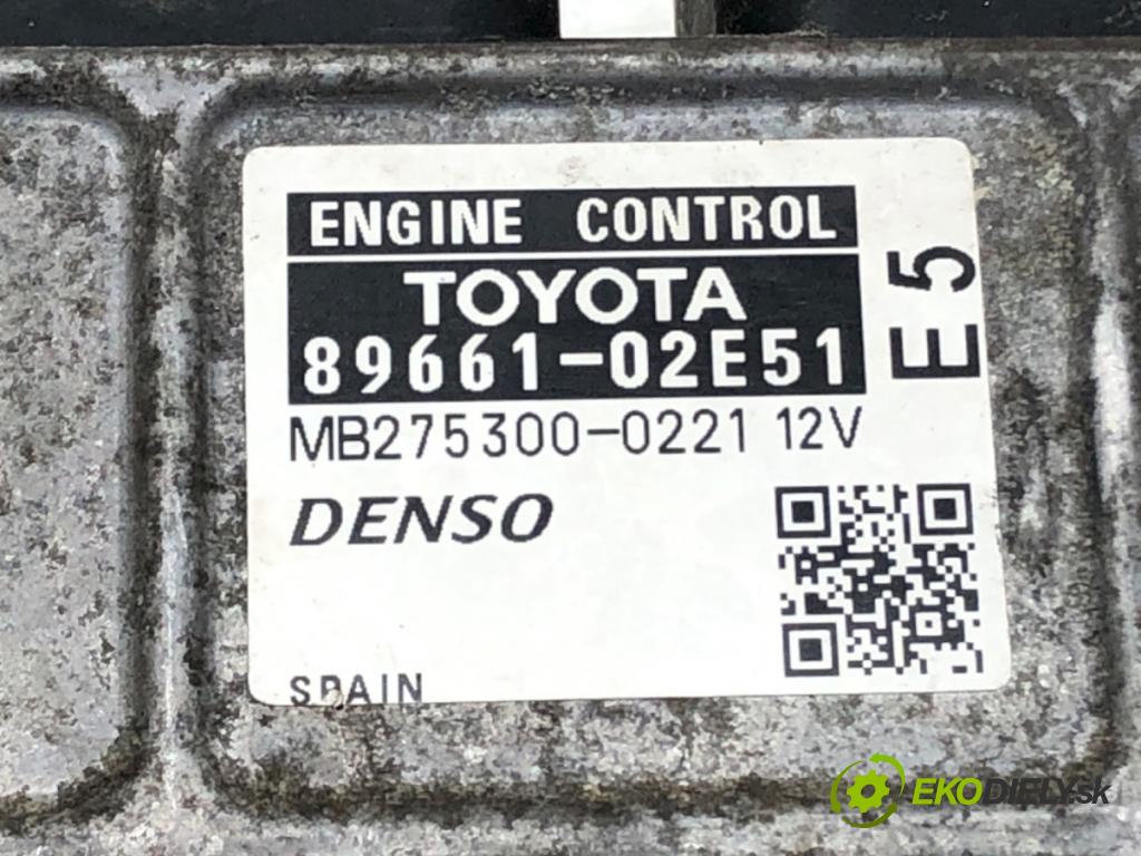 TOYOTA AURIS (_E15_) 2006 - 2012    1.6 (ZRE151_) 91 kW [124 KM] benzyna 2007 - 2012  riadiaca jednotka Motor 89661-02E51 (Riadiace jednotky)