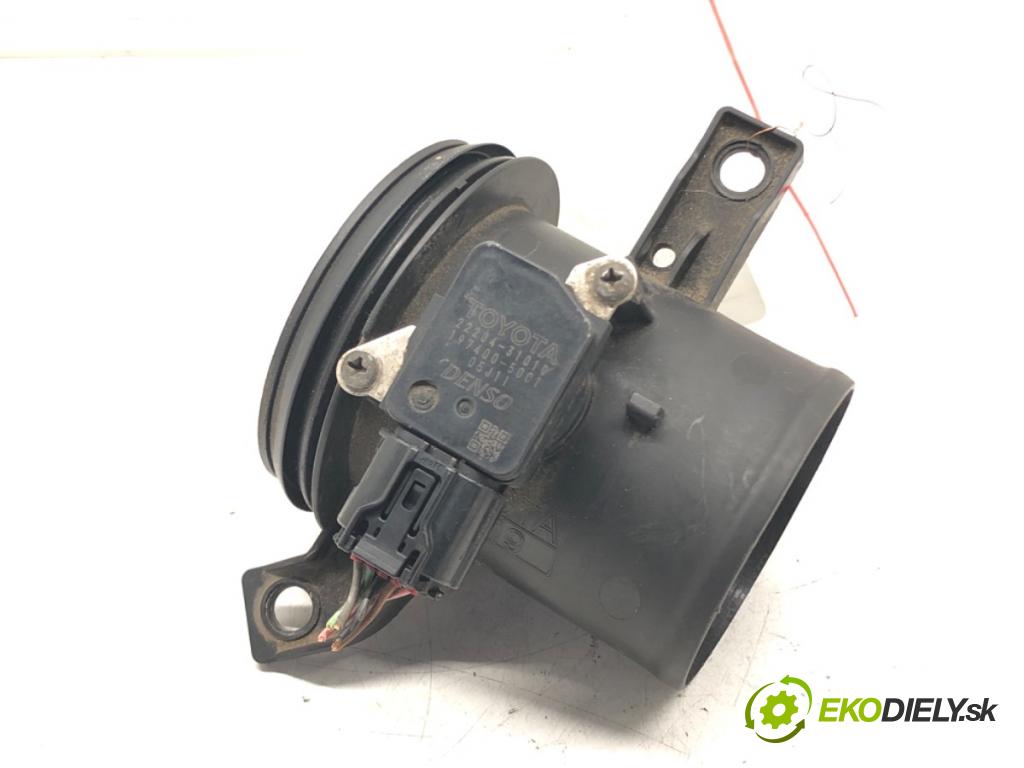 TOYOTA AURIS (_E15_) 2006 - 2012    1.6 (ZRE151_) 91 kW [124 KM] benzyna 2007 - 2012  Váha vzduchu 22204-21010 (Váhy vzduchu)