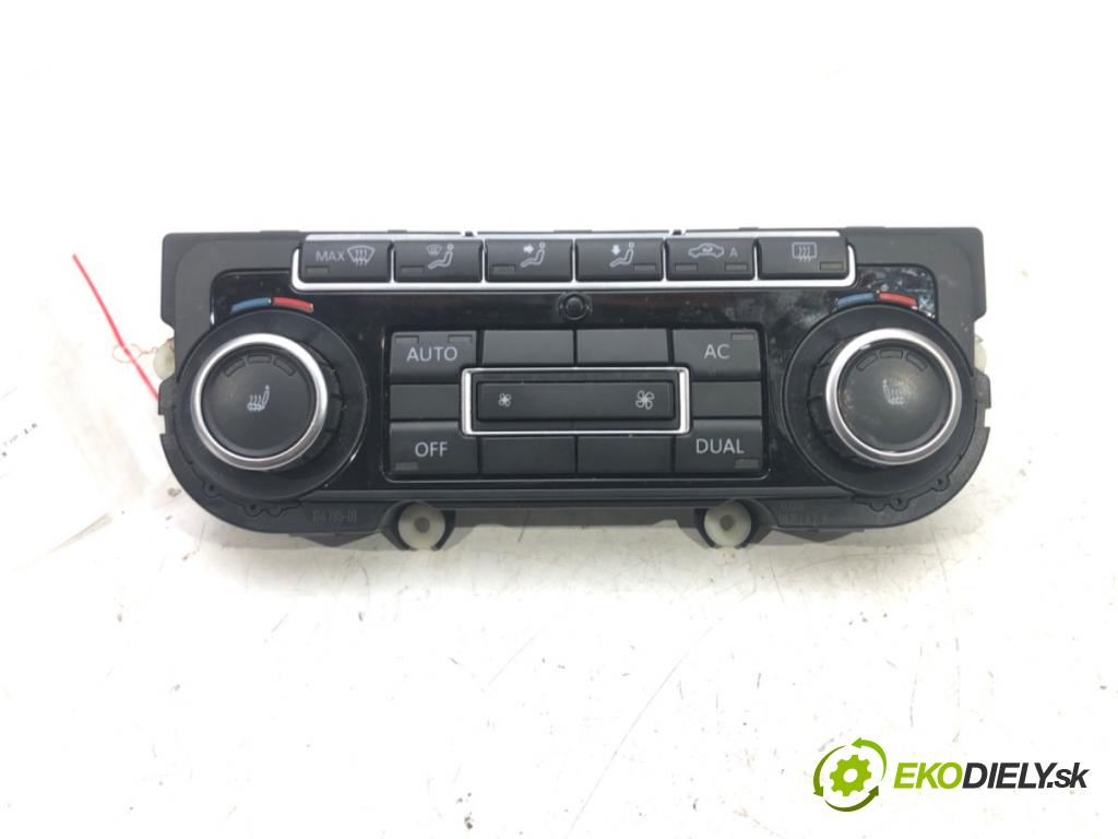 VW GOLF VI Variant (AJ5) 2009 - 2014    1.6 TDI 77 kW [105 KM] olej napędowy 2009 - 2013  Panel ovládania kúrenia 5K0907044BD (Prepínače, spínače, tlačidlá a ovládače kúrenia)