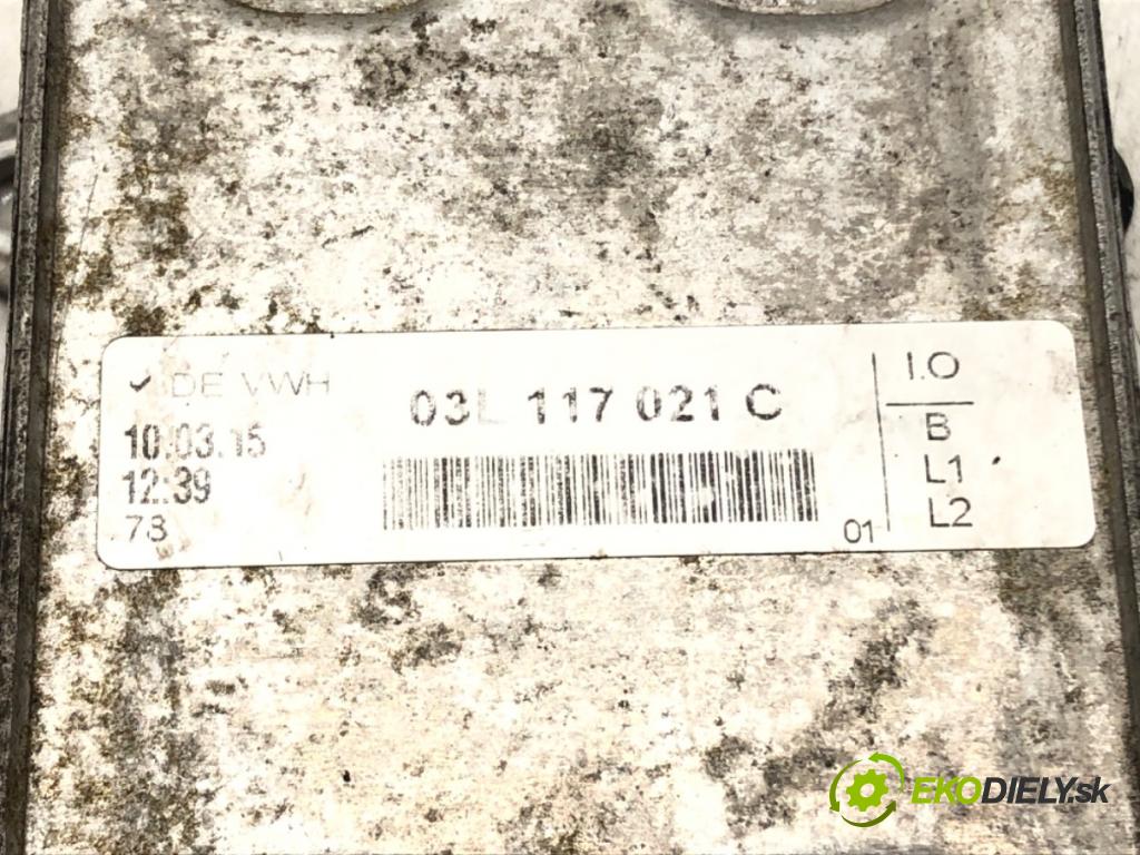VW GOLF VI Variant (AJ5) 2009 - 2014    1.6 TDI 77 kW [105 KM] olej napędowy 2009 - 2013  chladič oleje 03L117021C (Chladiče oleje)