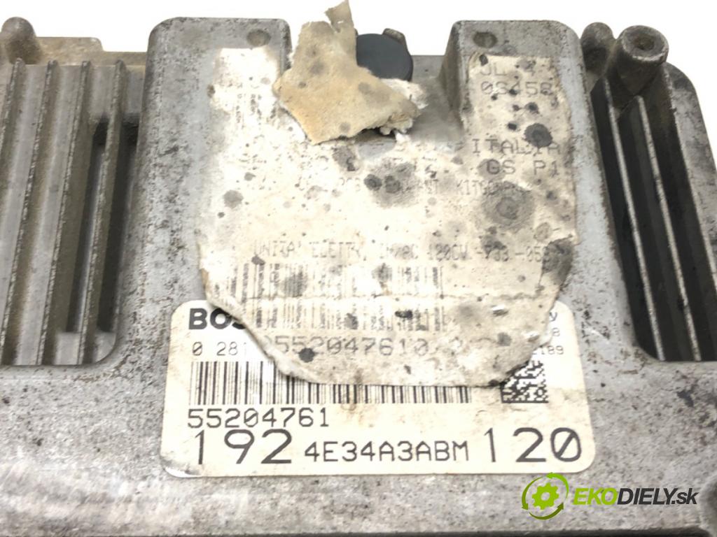 FIAT STILO (192_) 2001 - 2010    1.9 D Multijet 88 kW [120 KM] olej napędowy 2005 -  riadiaca jednotka Motor 55204761 (Riadiace jednotky)