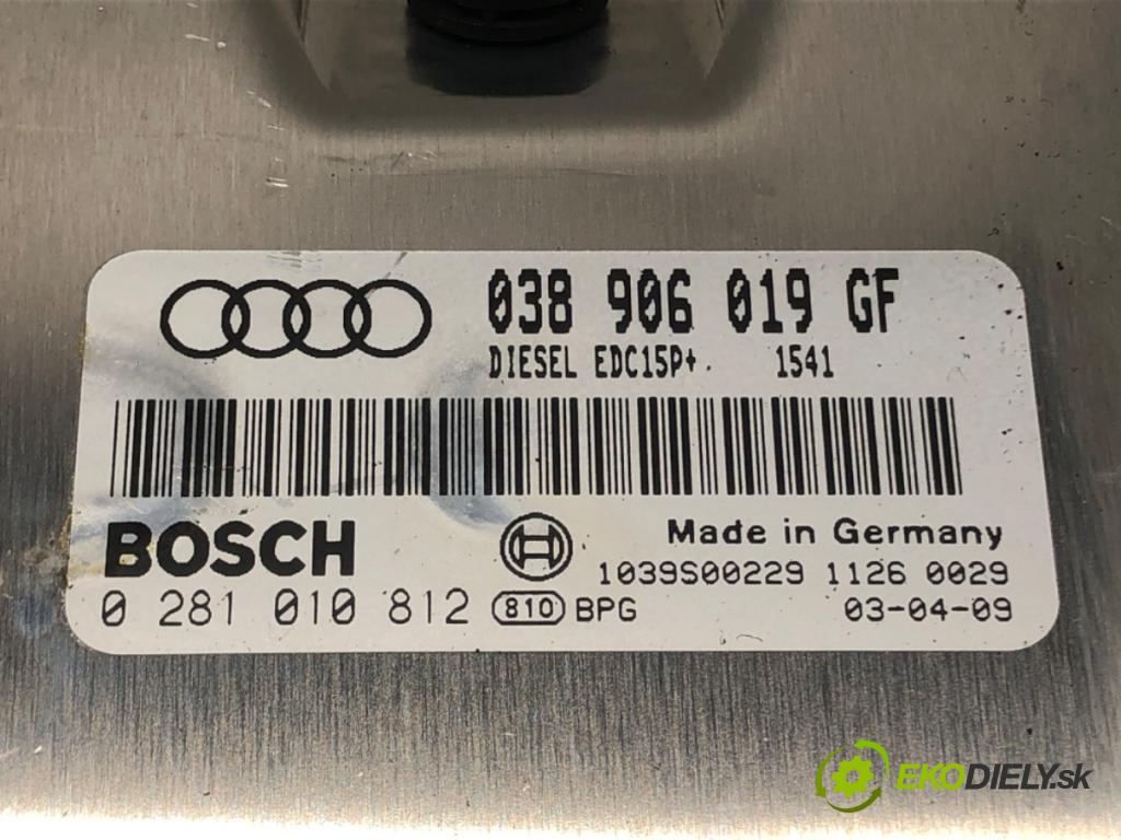 AUDI A6 C5 (4B2) 1997 - 2005    1.9 TDI 96 kW [130 KM] olej napędowy 2001 - 2005  riadiaca jednotka Motor 038906019GF (Riadiace jednotky)