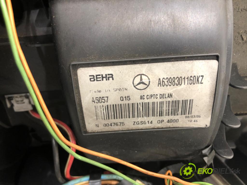 MERCEDES-BENZ VITO Autobus (W639) 2003 - 2022    115 CDI (639.701, 639.703, 639.705) 110 kW [150 KM  Výhrevné teleso, radiátor kúrenia komplet KOMBAJN A6398301160 (Radiátory kúrenia)