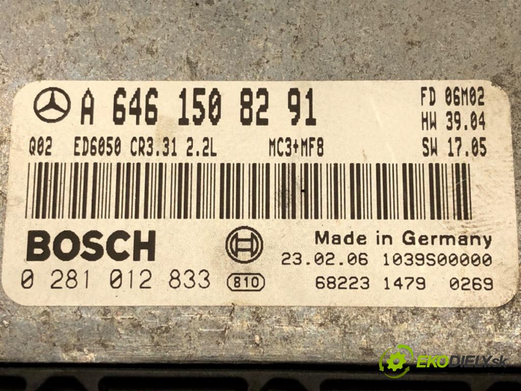 MERCEDES-BENZ VITO Autobus (W639) 2003 - 2022 115 CDI (639.701, 639.703, 639.705) 110 kW [150 KM riadiaca jednotka Motor A6461508291 0281012833 (Riadiace jednotky)