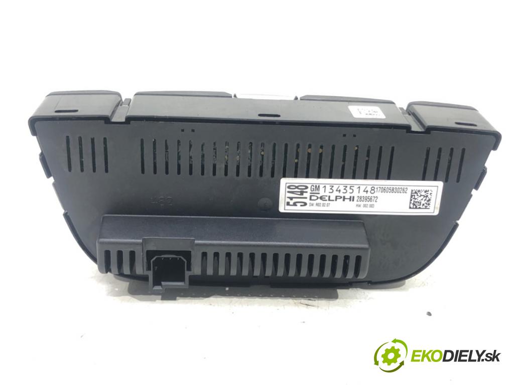OPEL ASTRA J sedan 2012 - 2022    1.4 LPG (69) 103 kW [140 KM] Benzyna / gaz samocho  Panel ovládania kúrenia 13435148 (Prepínače, spínače, tlačidlá a ovládače kúrenia)
