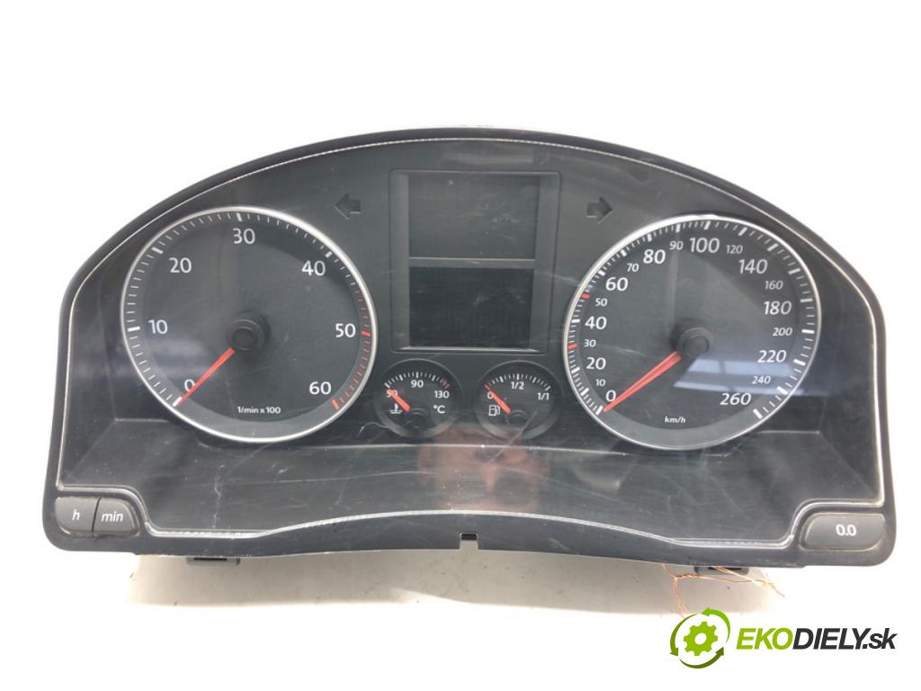 VW GOLF V (1K1) 2003 - 2010    1.9 TDI 77 kW [105 KM] olej napędowy 2003 - 2008  Prístrojovka 1K0920850LX (Prístrojové dosky, displeje)