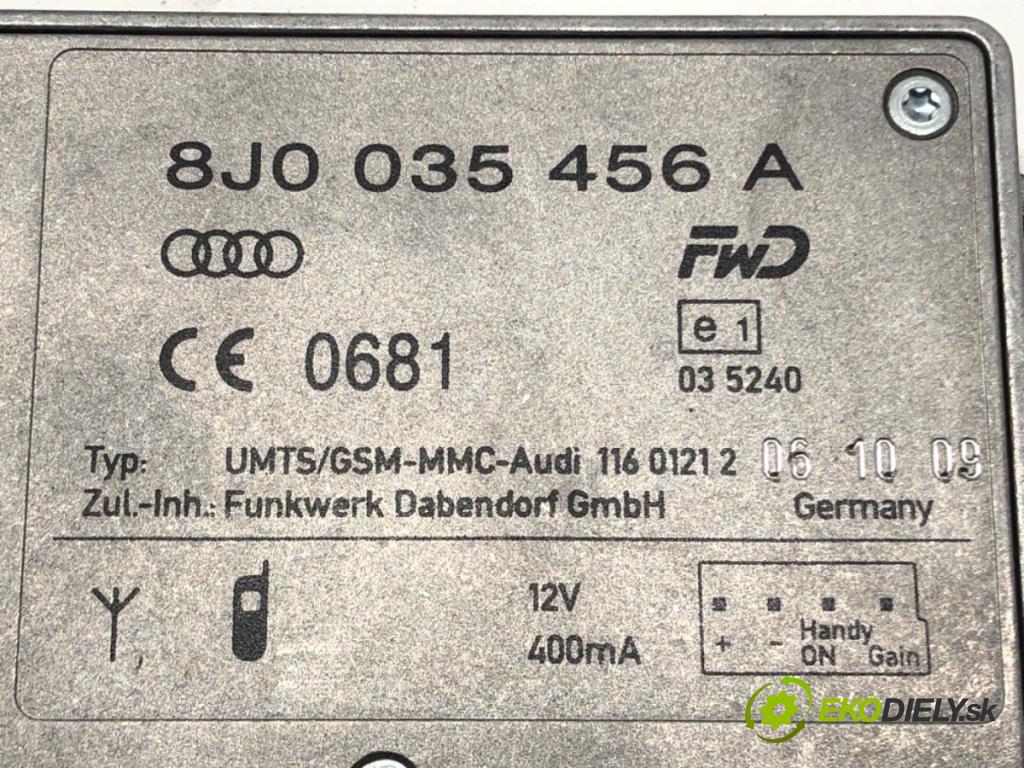 AUDI A4 B8 Avant (8K5) 2007 - 2015    2.0 TDI quattro 125 kW [170 KM] olej napędowy 2008  Zosilňovač 8J0035456A (Zosilňovače)