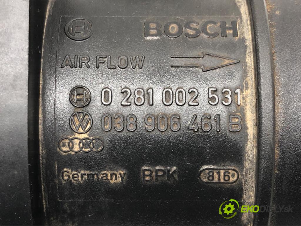 VW POLO (9N_, 9A_) 2001 - 2014    1.9 TDI 74 kW [101 KM] olej napędowy 2001 - 2009  Váha vzduchu 0281002531 (Váhy vzduchu)