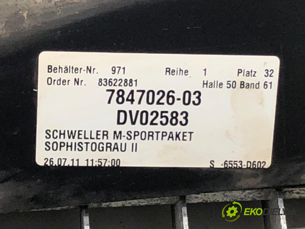 BMW 5 Touring (F11) 2009 - 2017    530 d 190 kW [258 KM] olej napędowy 2011 - 2017  Lišta prahová pravá 7847026 (Lišty prahové)