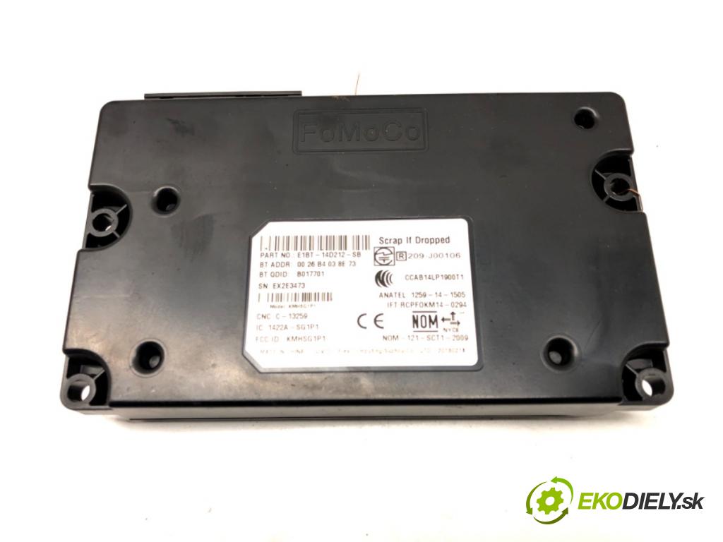 FORD FOCUS III Turnier 2010 - 2022    1.5 TDCi 70 kW [95 KM] olej napędowy 2014 - 2022  Modul BLUETOOTH E1BT-14D212-SB (Ostatné)