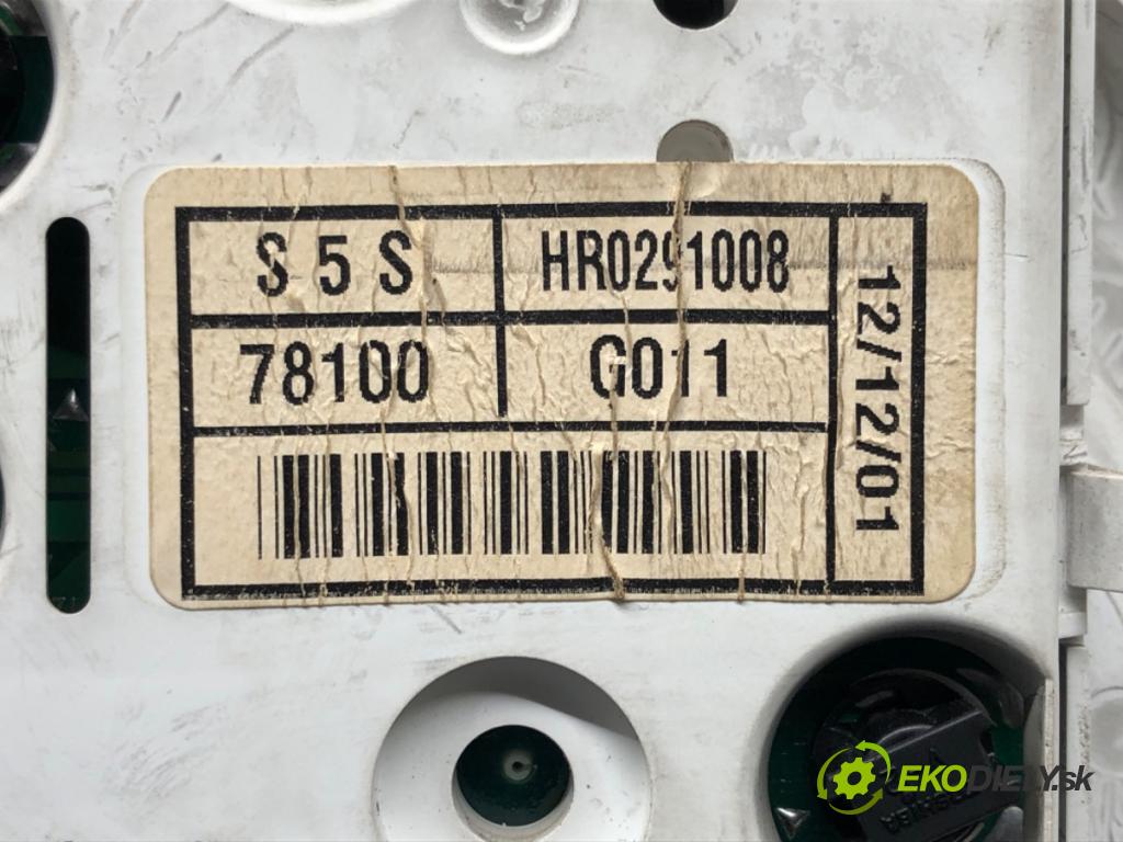 HONDA CIVIC VII Hatchback (EU, EP, EV) 2000 - 2006    1.4 iS (EP1) 66 kW [90 KM] benzyna 2001 - 2005  Prístrojovka HR0291008 (Prístrojové dosky, displeje)