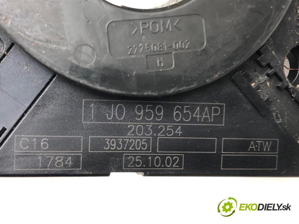 VW PASSAT B5.5 (3B3) 2000 - 2005    1.9 TDI 96 kW [130 KM] olej napędowy 2000 - 2005  Krúžok, slimák airbag 1J0959654AP (Airbagy)