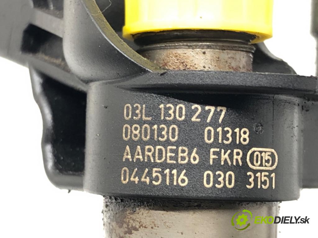 AUDI A4 B8 (8K2) 2007 - 2015    2.0 TDI 105 kW [143 KM] olej napędowy 2007 - 2015  vstřikovací ventily 03L130277 0445116030